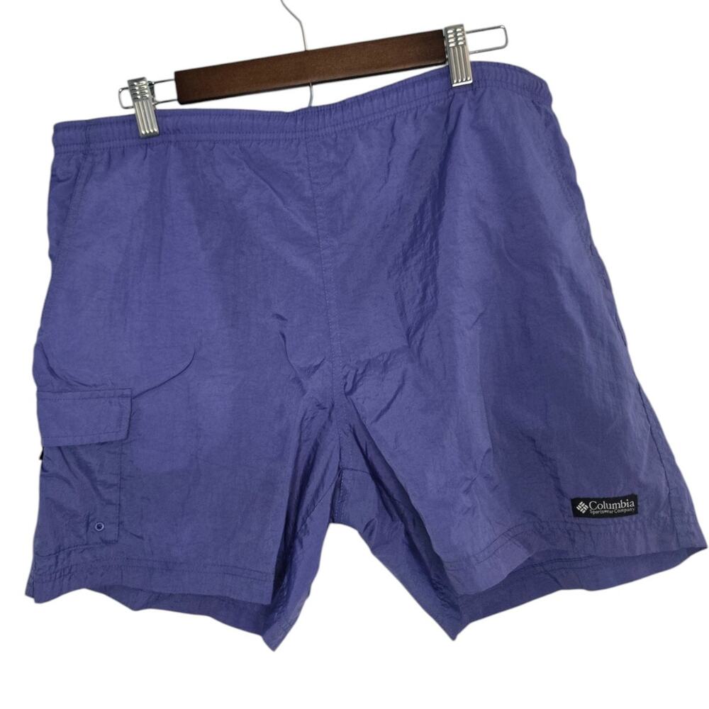 Columbia Women’s Purple Nylon Cargo Hiking Shorts Size M